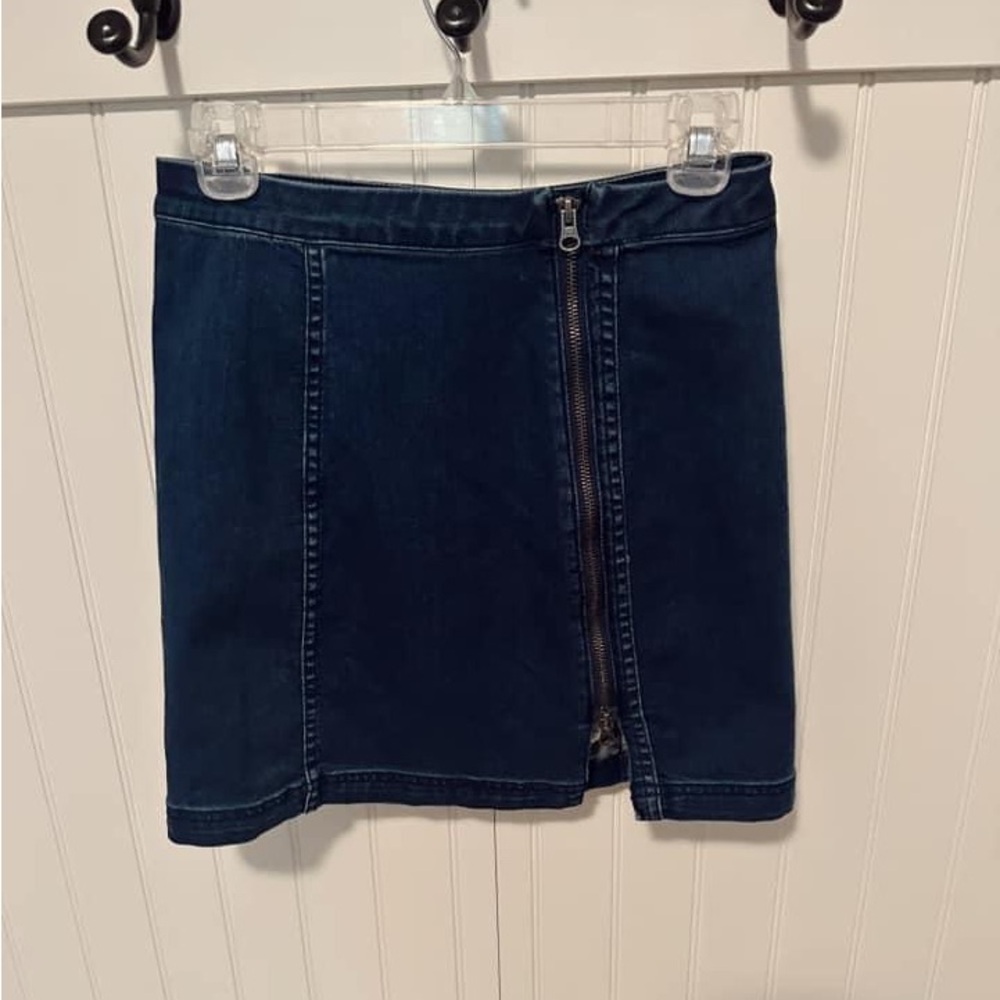 Free People denim skirt
